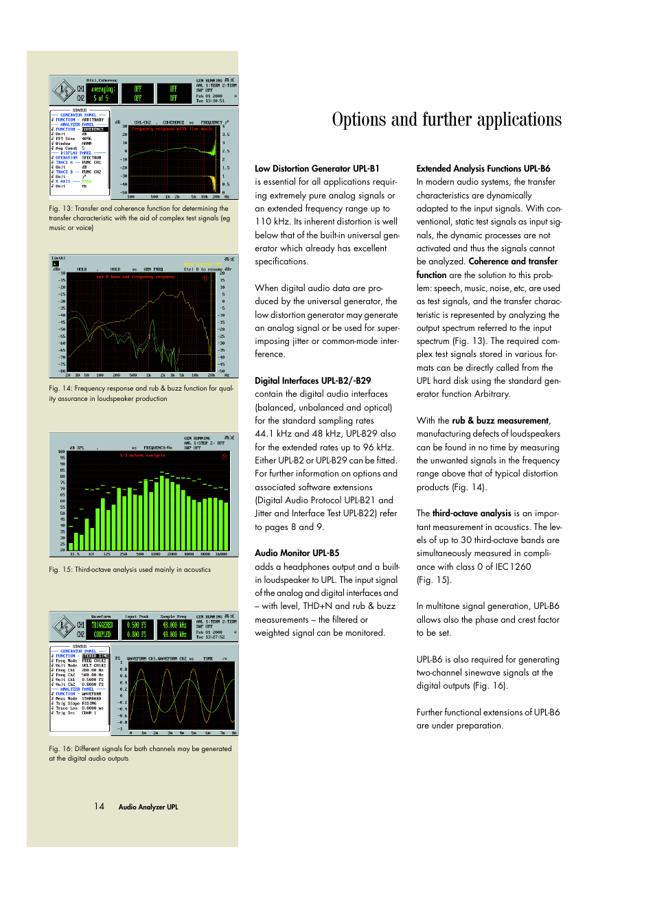 Options and further applications | Atec Rohde-Schwarz-UPL User Manual | Page 14 / 24