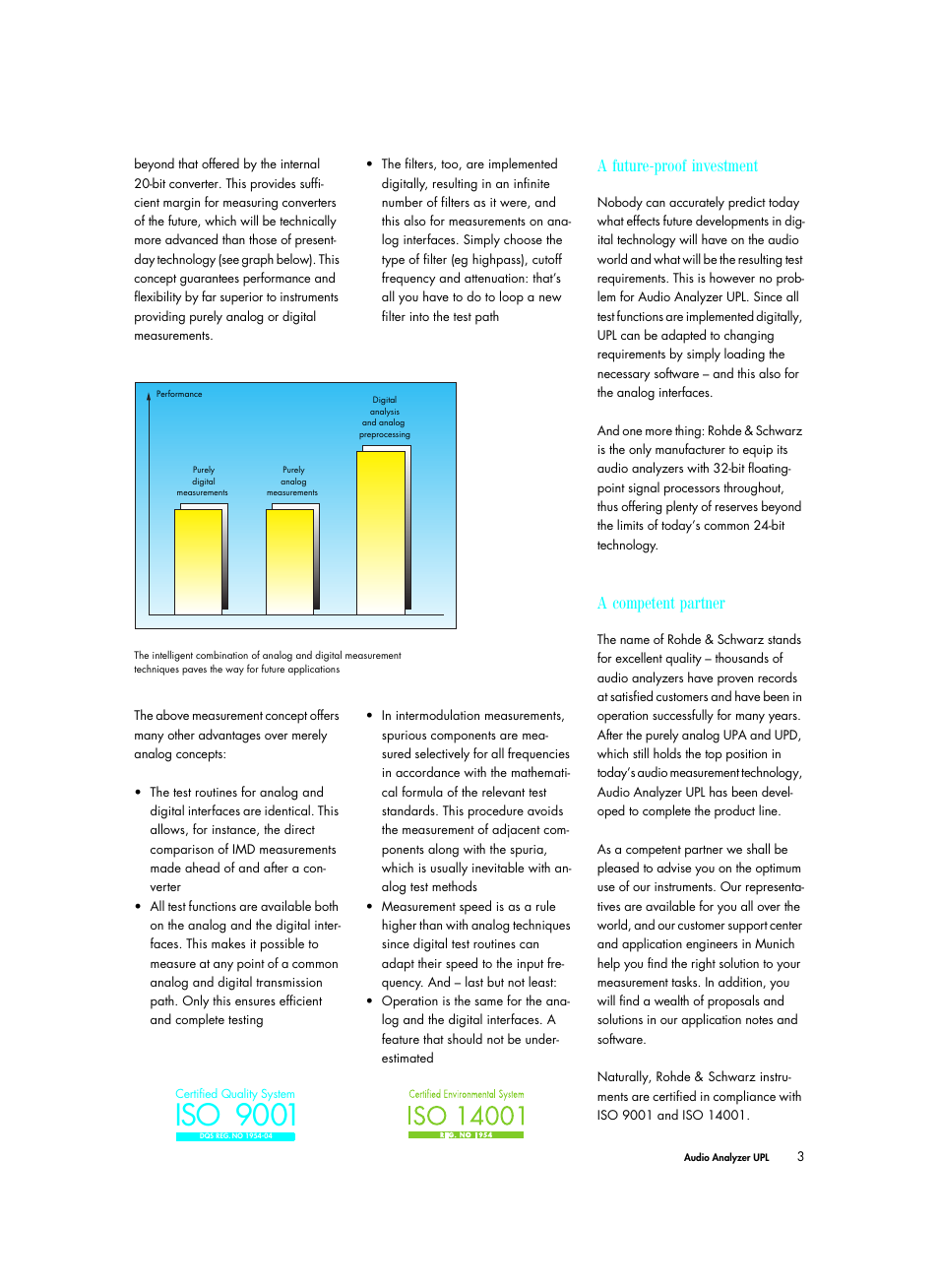 Iso 9001, A future-proof investment, A competent partner | Atec Rohde-Schwarz-UPL User Manual | Page 3 / 24