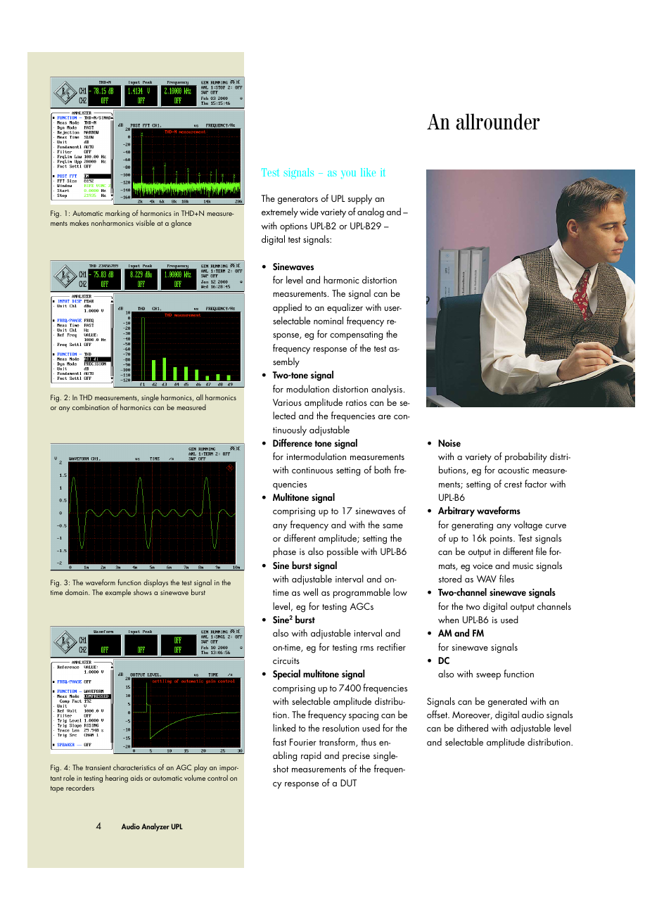 An allrounder, Test signals – as you like it | Atec Rohde-Schwarz-UPL User Manual | Page 4 / 24