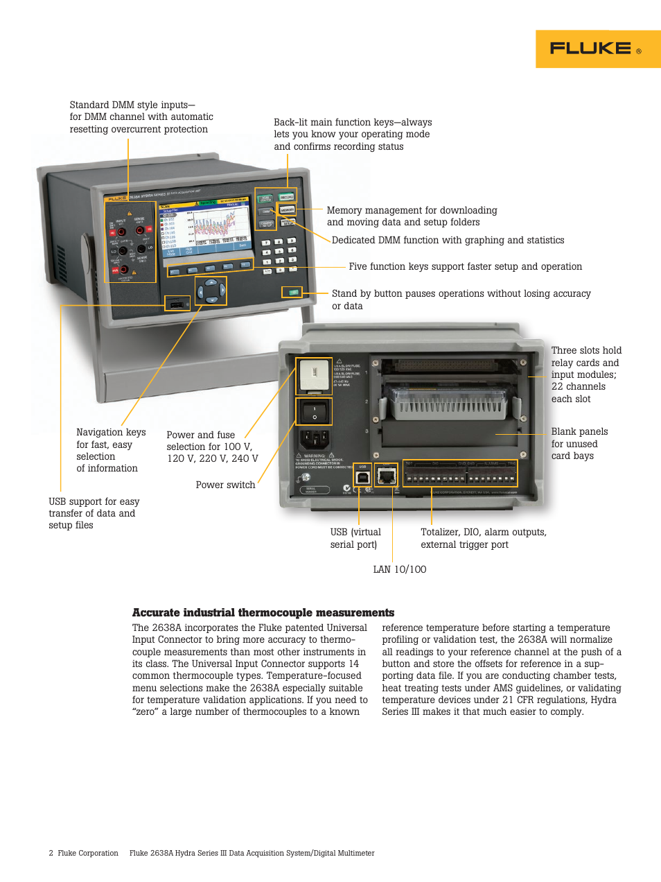 Atec Fluke-2638A User Manual | Page 2 / 12