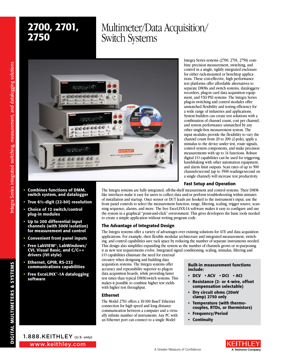 Atec Keithley-2700 Series User Manual | 9 pages