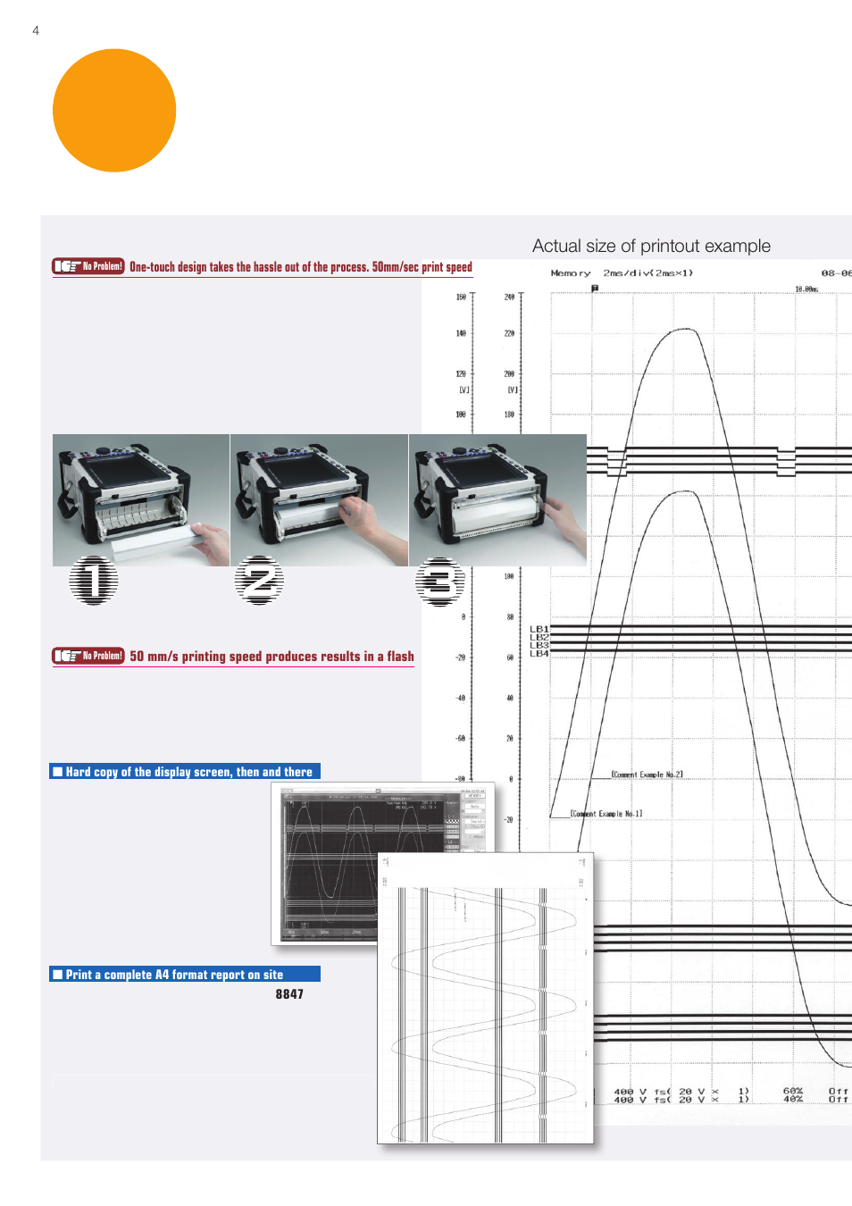 Start a measurement without delay, What users want | Atec Hioki-8847 User Manual | Page 4 / 16