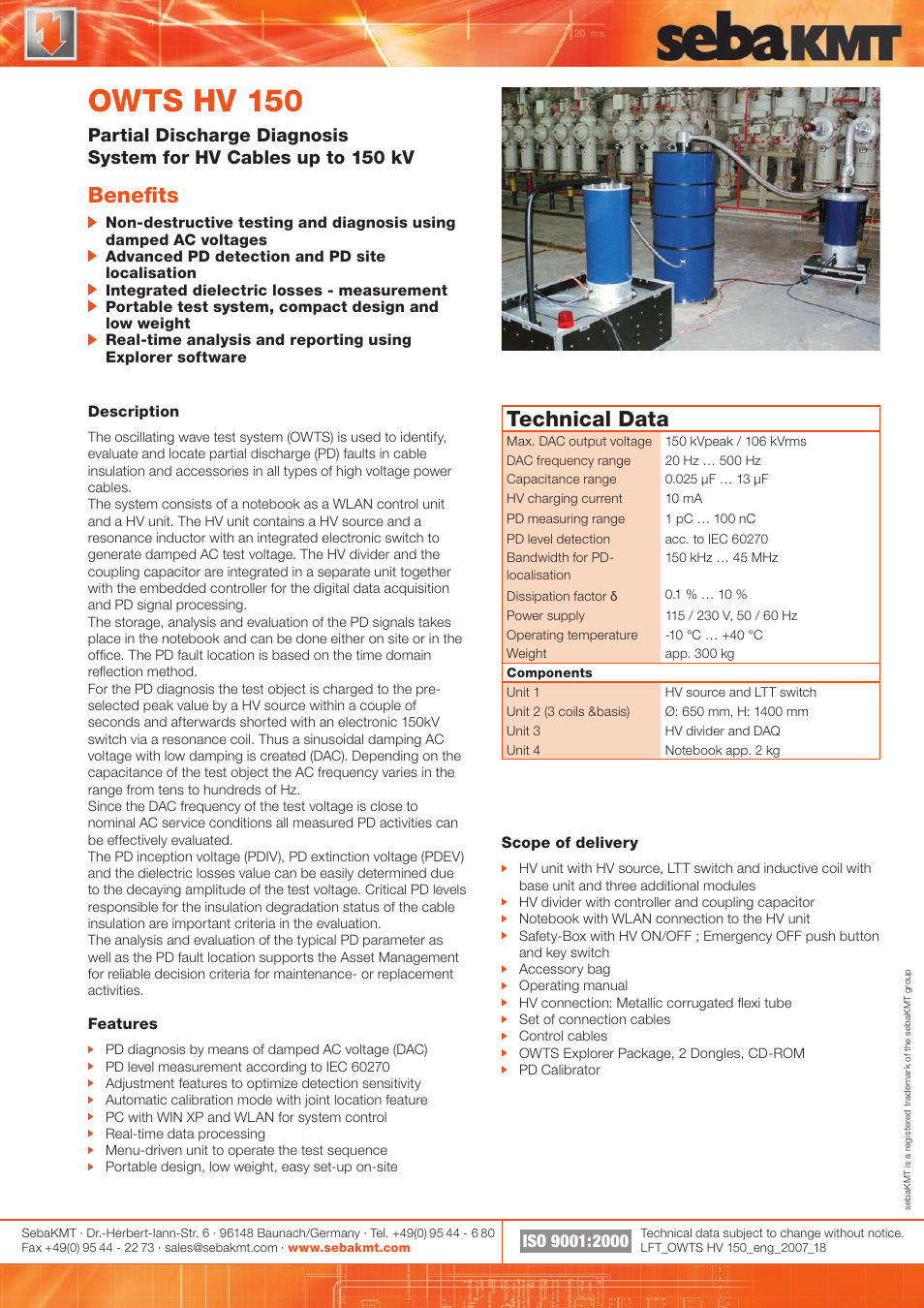 Atec Megger-HDW_OWTS_HV150 User Manual | 1 page