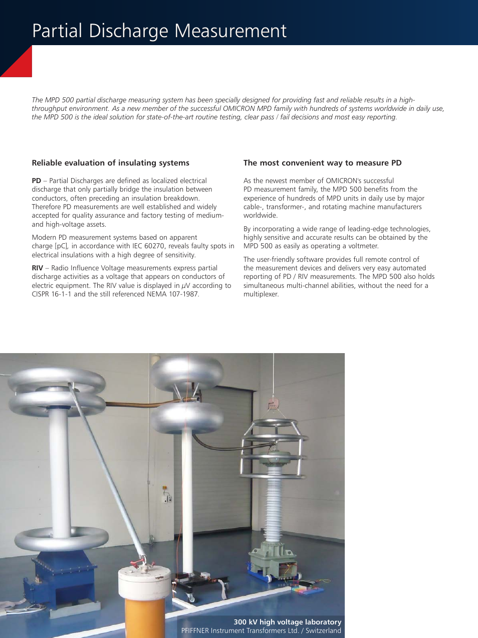 Partial discharge measurement | Atec OMICRON-MPD-500 User Manual | Page 2 / 8