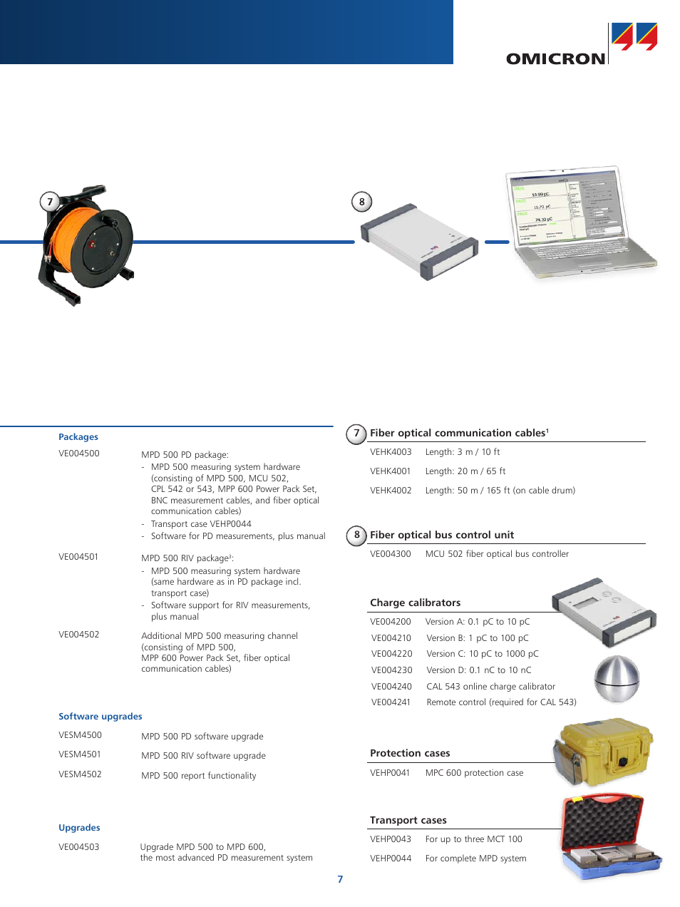 Technical data and order information | Atec OMICRON-MPD-500 User Manual | Page 7 / 8