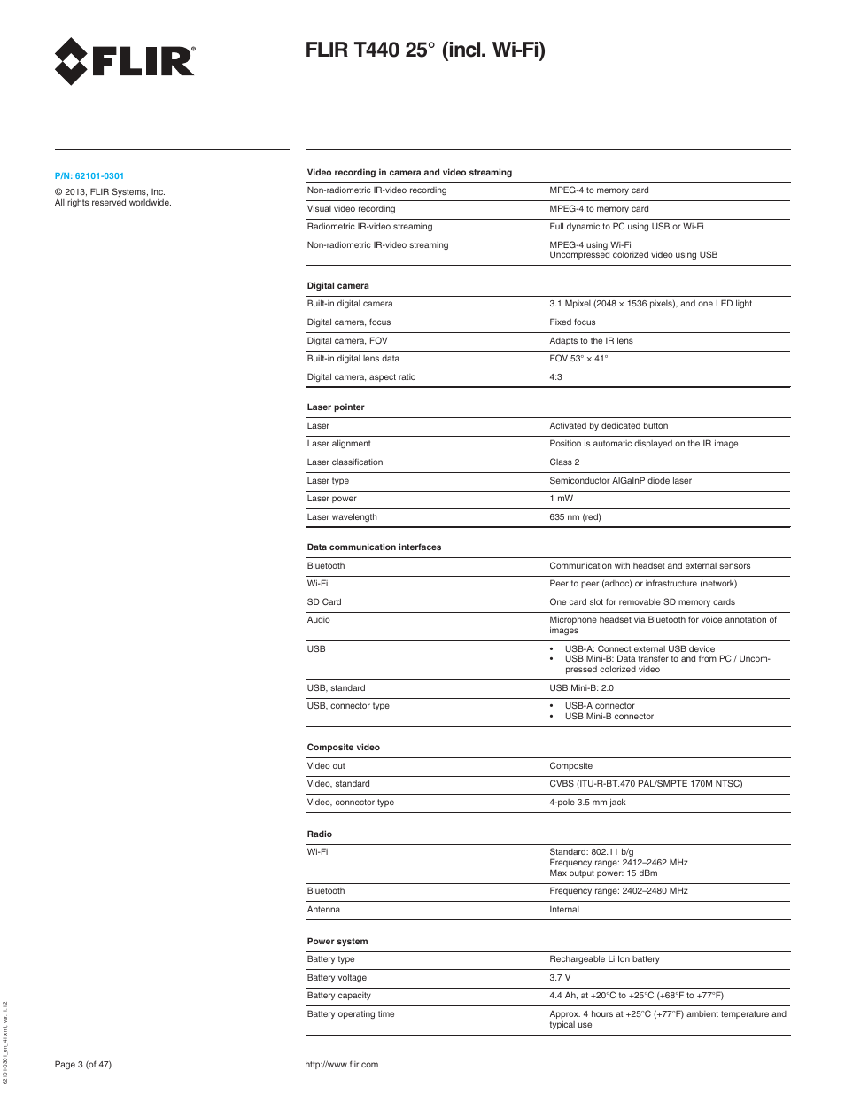 Atec Flir-T440-wifi User Manual | Page 3 / 53