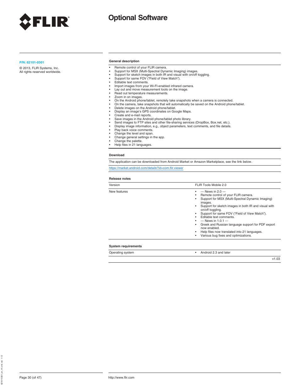 Optional software | Atec Flir-T440-wifi User Manual | Page 30 / 53