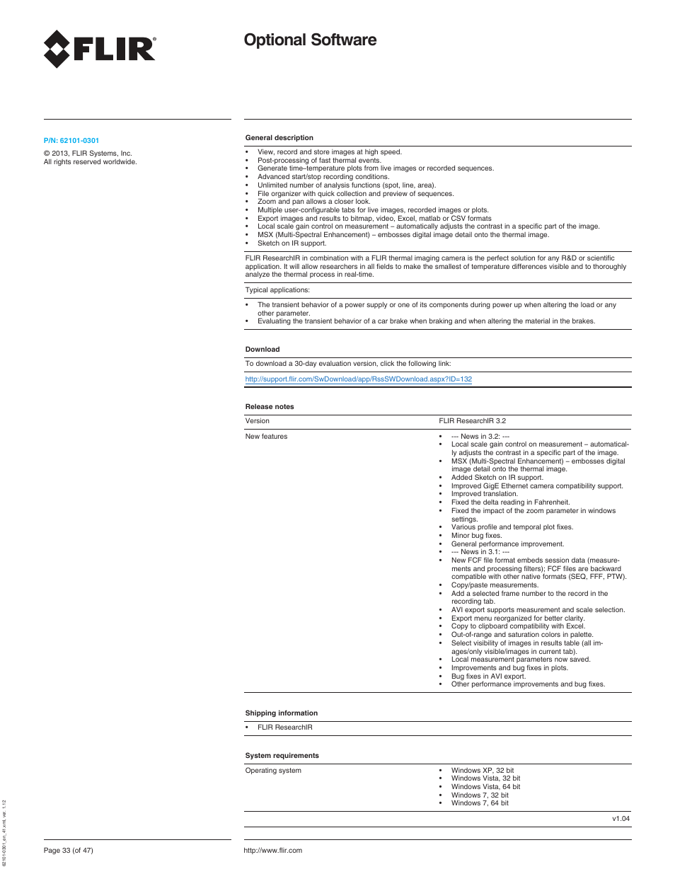 Optional software | Atec Flir-T440-wifi User Manual | Page 33 / 53