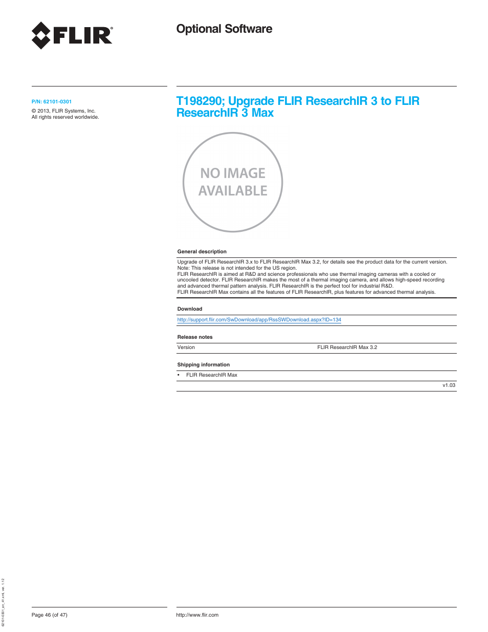 Optional software, Researchir 3 max | Atec Flir-T440-wifi User Manual | Page 46 / 53