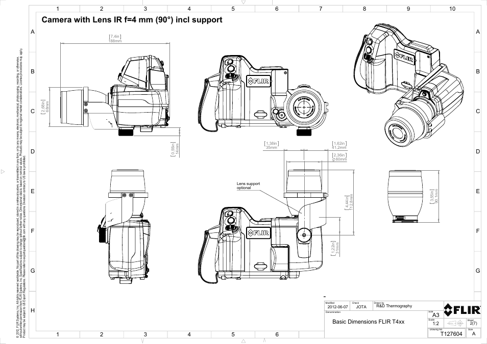 Camera with lens ir f=4 mm (90°) incl support | Atec Flir-T440-wifi User Manual | Page 48 / 53
