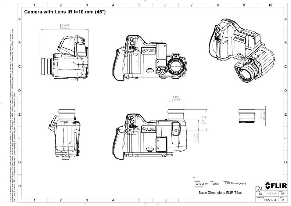 Camera with lens ir f=10 mm (45°) | Atec Flir-T440-wifi User Manual | Page 49 / 53