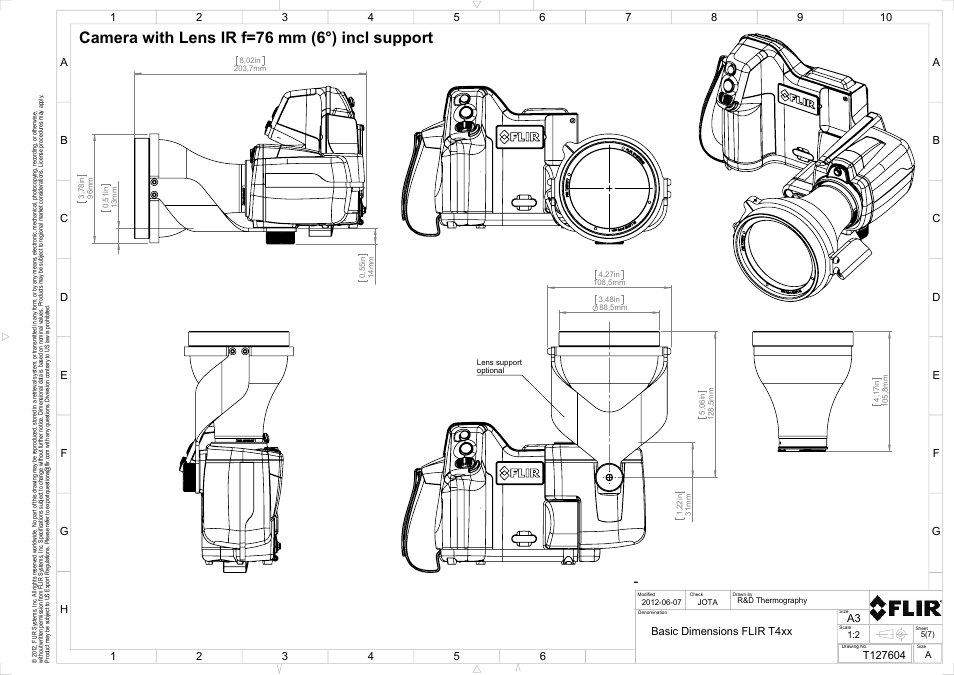 Camera with lens ir f=76 mm (6°) incl support | Atec Flir-T440-wifi User Manual | Page 51 / 53