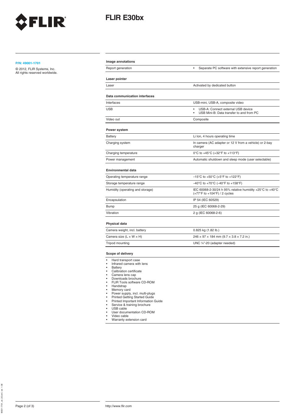 Flir e30bx | Atec Flir-E30bx User Manual | Page 2 / 7