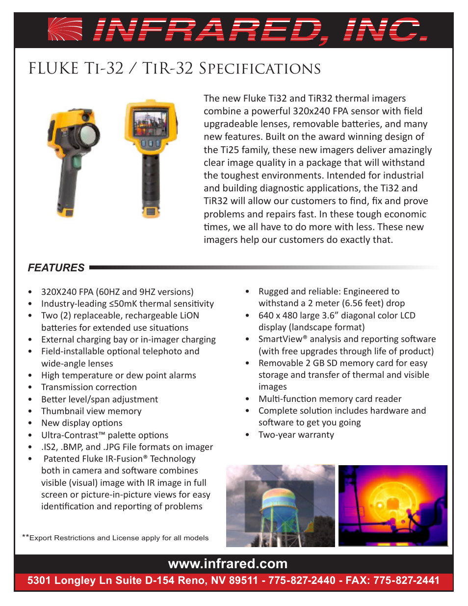 Atec Fluke-TI32-TIR-32 User Manual | 2 pages
