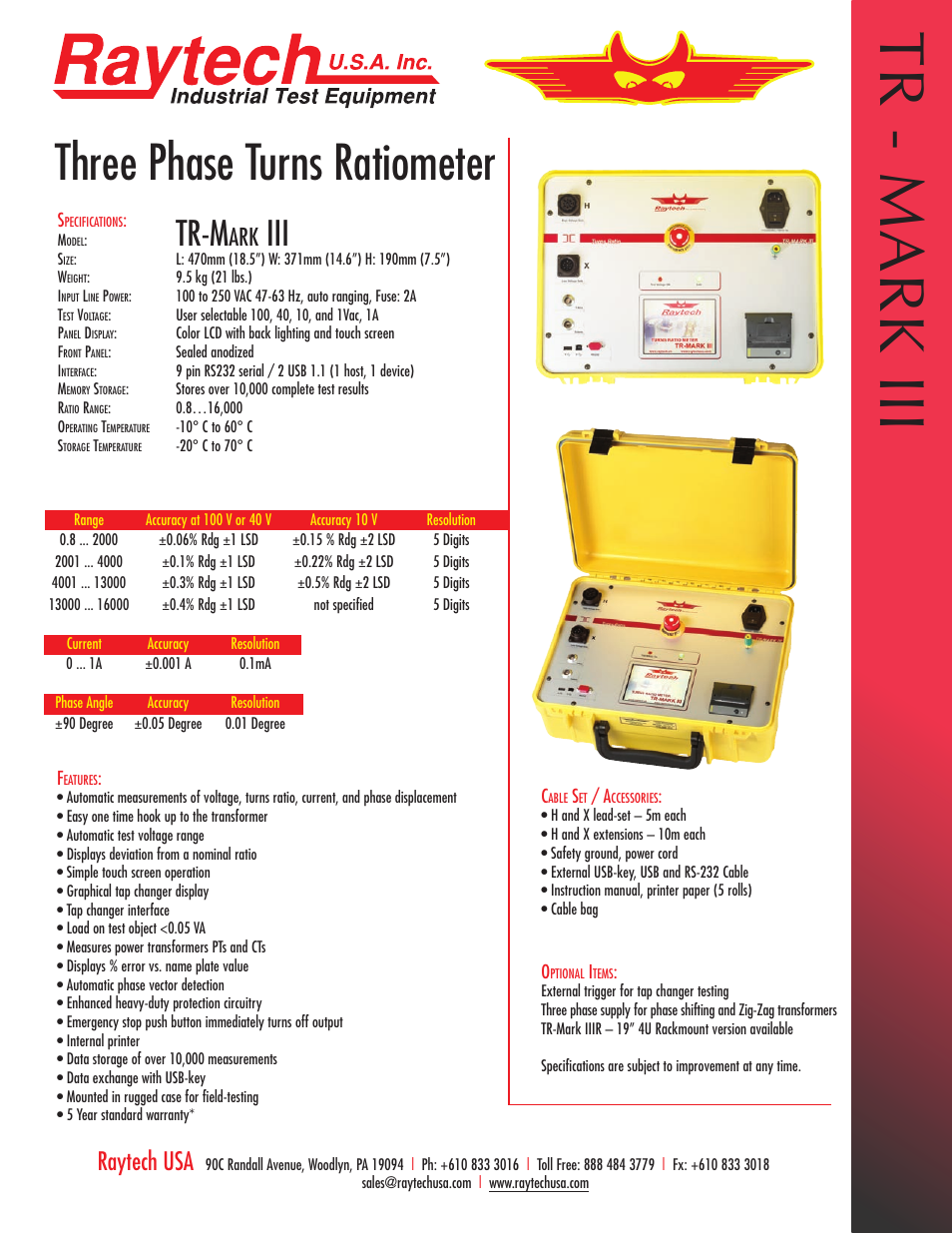 Atec Raytech-TR-Mark-III User Manual | 1 page