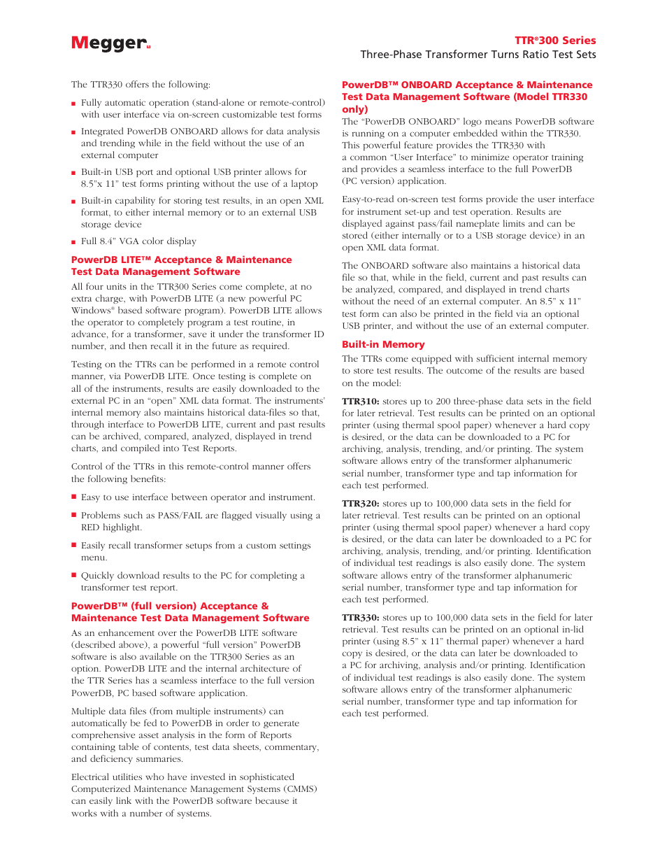 Atec Megger-TTR300 Series User Manual | Page 3 / 6