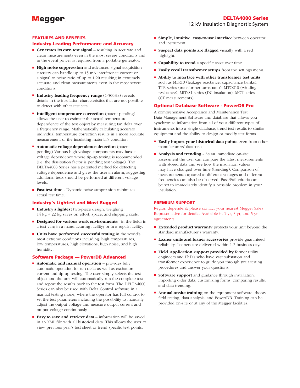 Atec Megger-Delta-4000 Series User Manual | Page 2 / 4