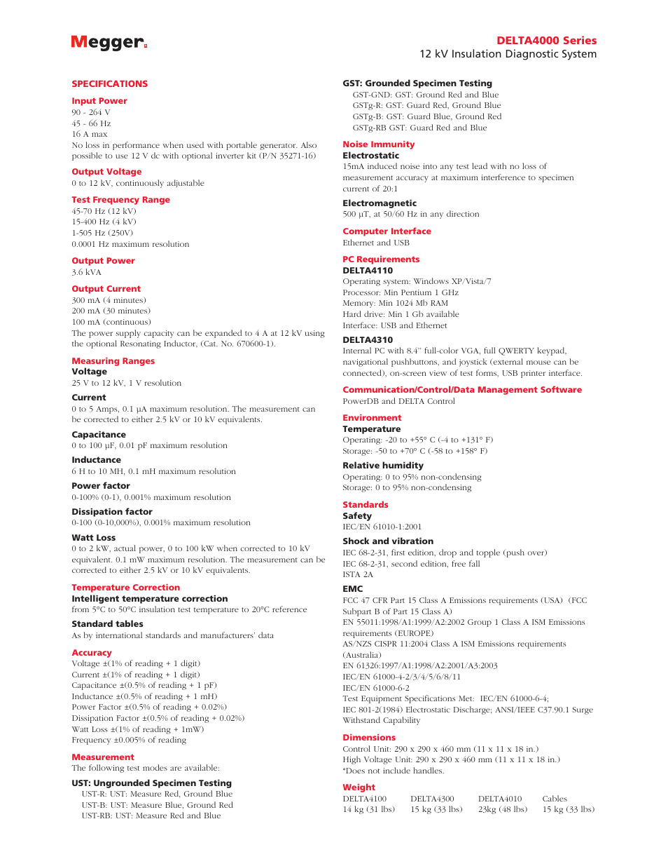 Atec Megger-Delta-4000 Series User Manual | Page 3 / 4