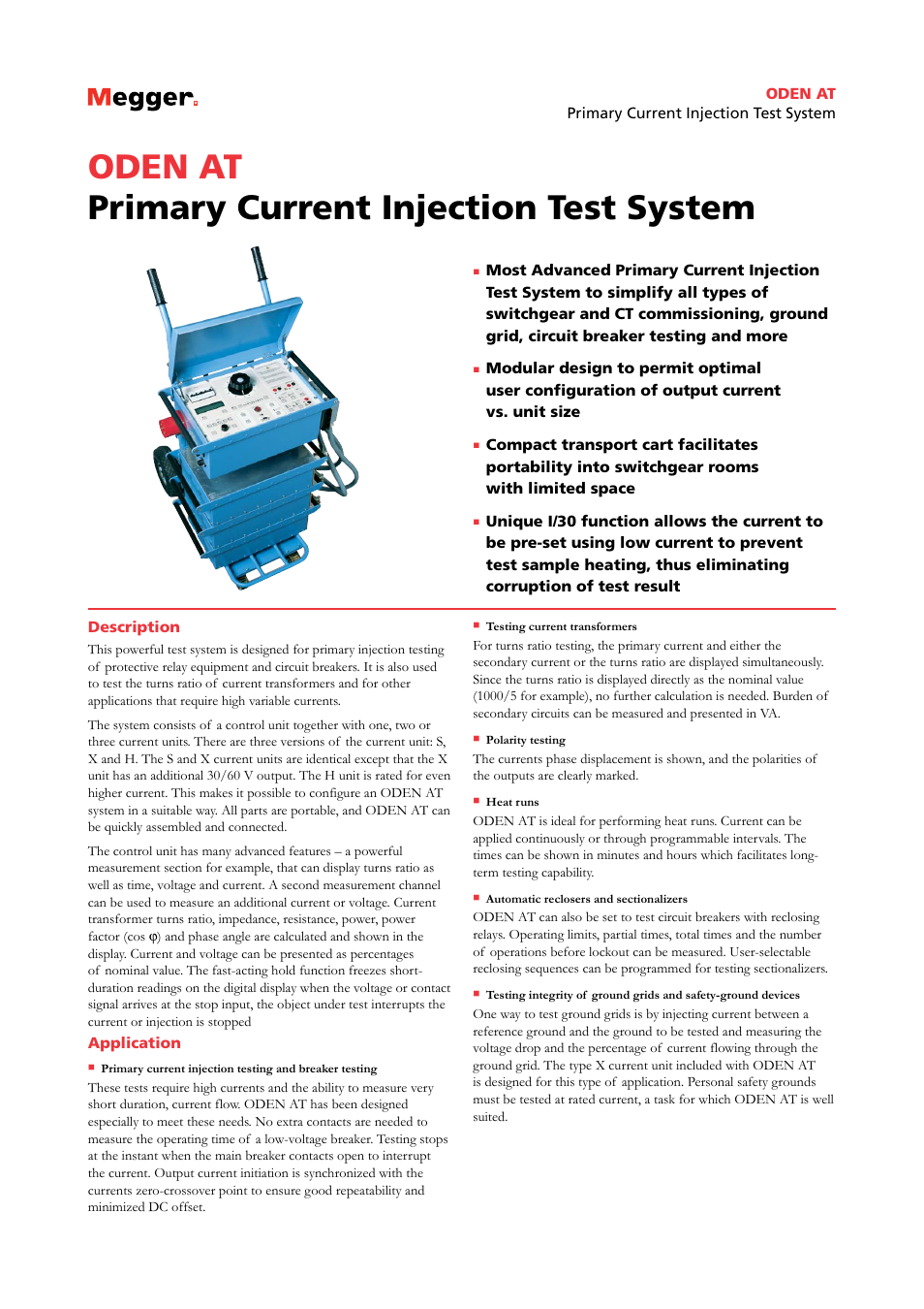 Atec Megger-ODEN-AT User Manual | 7 pages