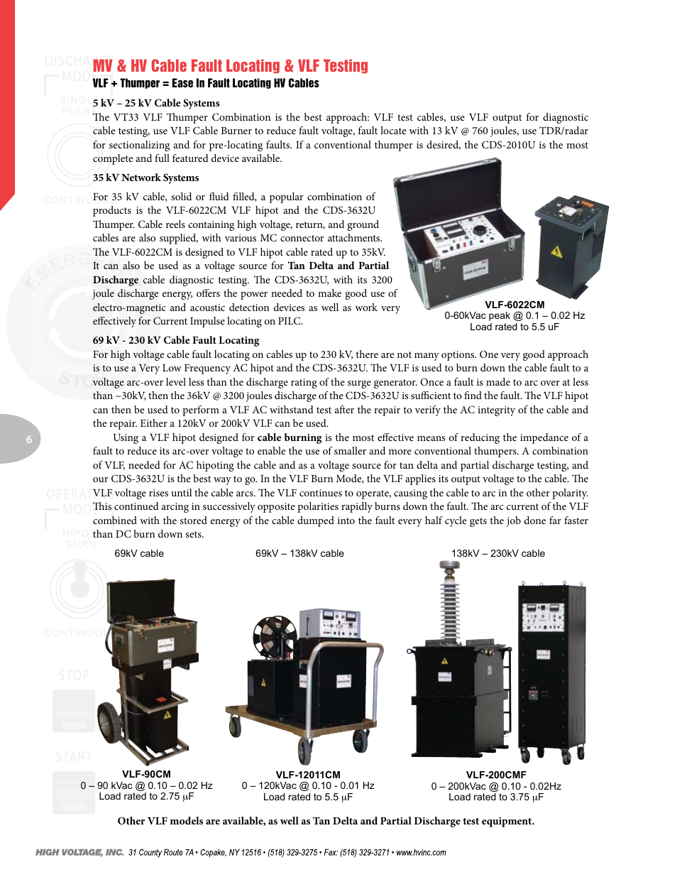 Mv & hv cable fault locating & vlf testing | Atec High-Voltage-CDS Series User Manual | Page 6 / 8