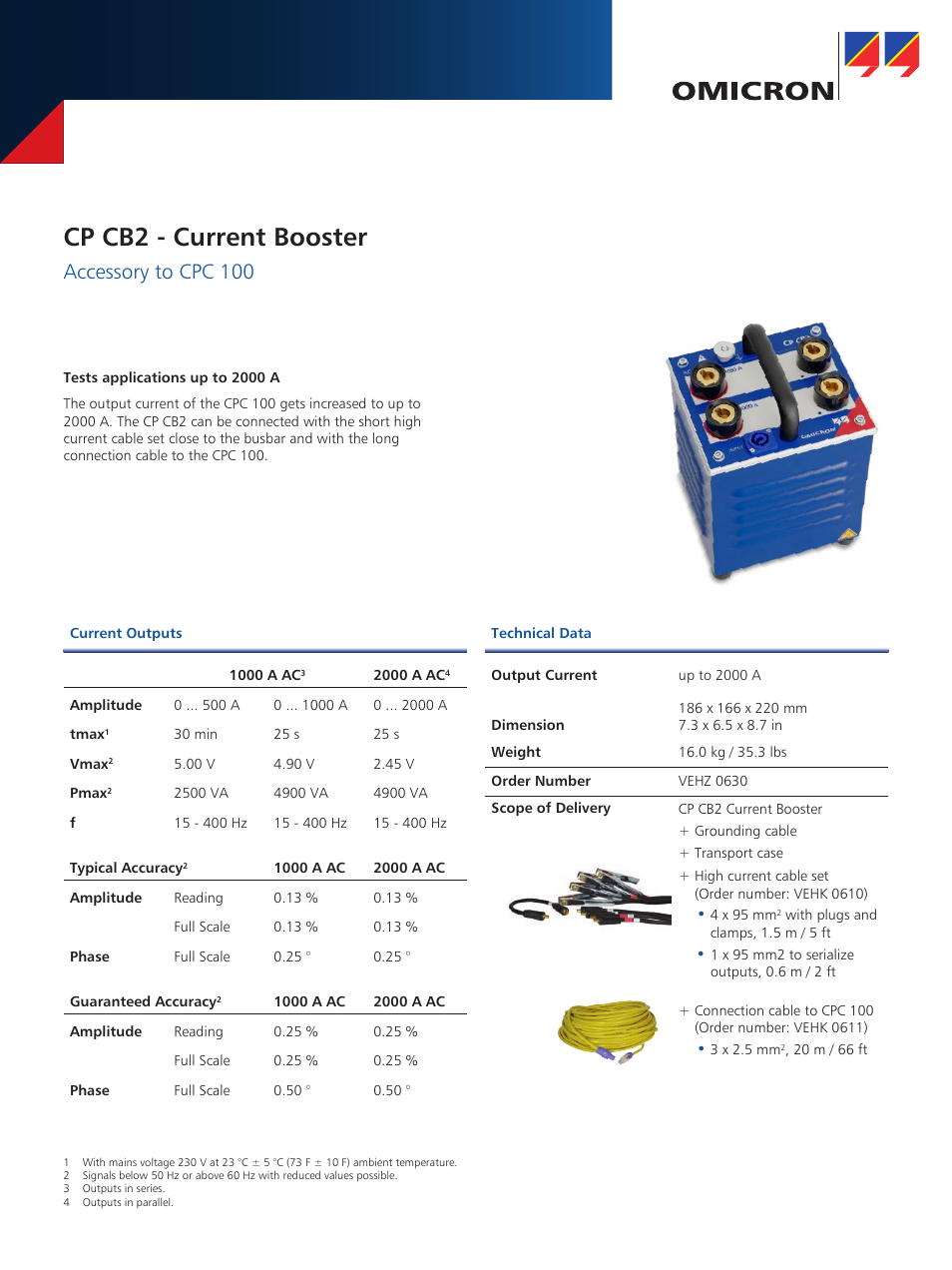 Atec Omicron-CP-CB2 User Manual | 2 pages