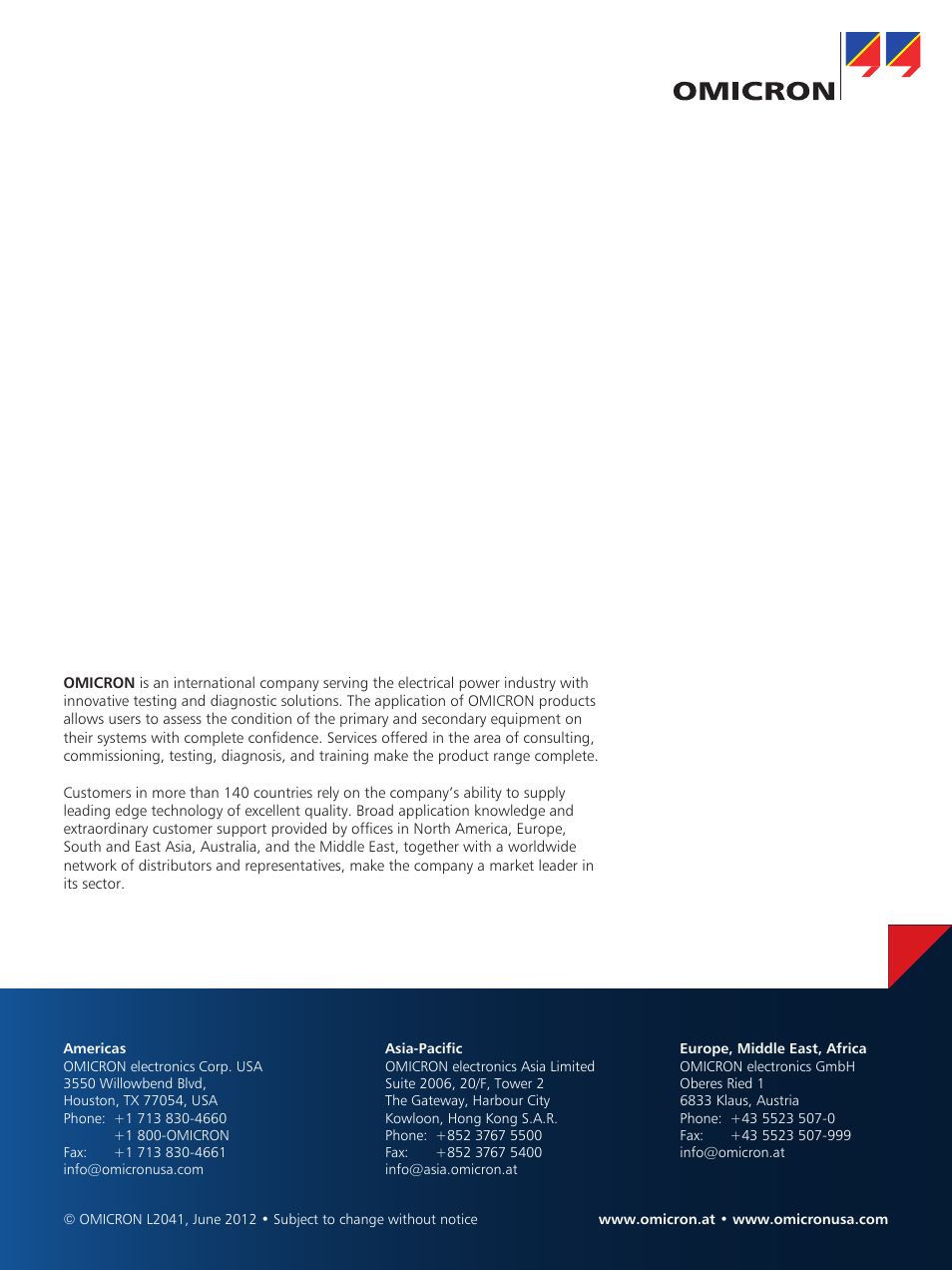 Atec OMICRON-CP-TC12 User Manual | Page 2 / 2