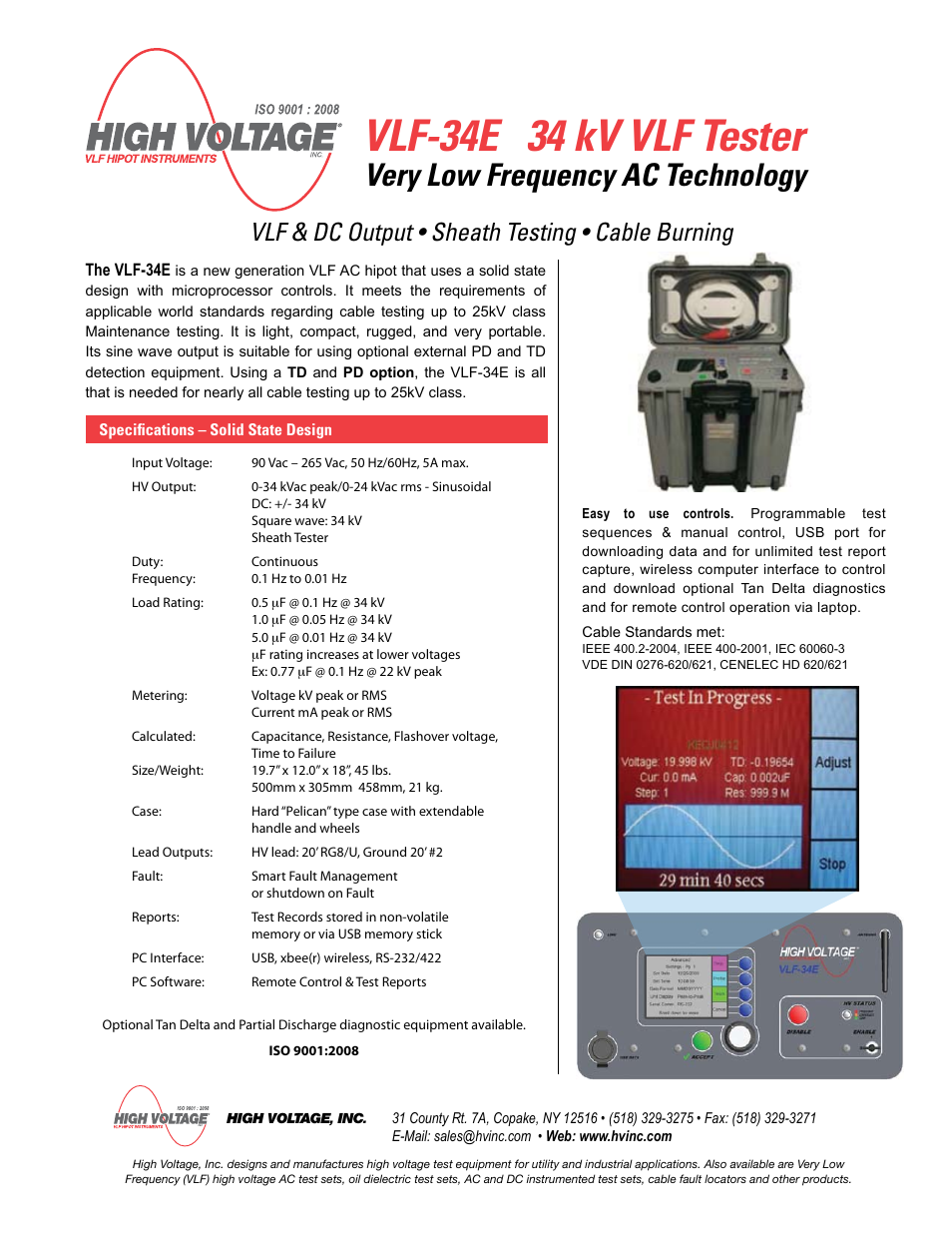 Atec High-Voltage-Inc-VLF-34E User Manual | 1 page