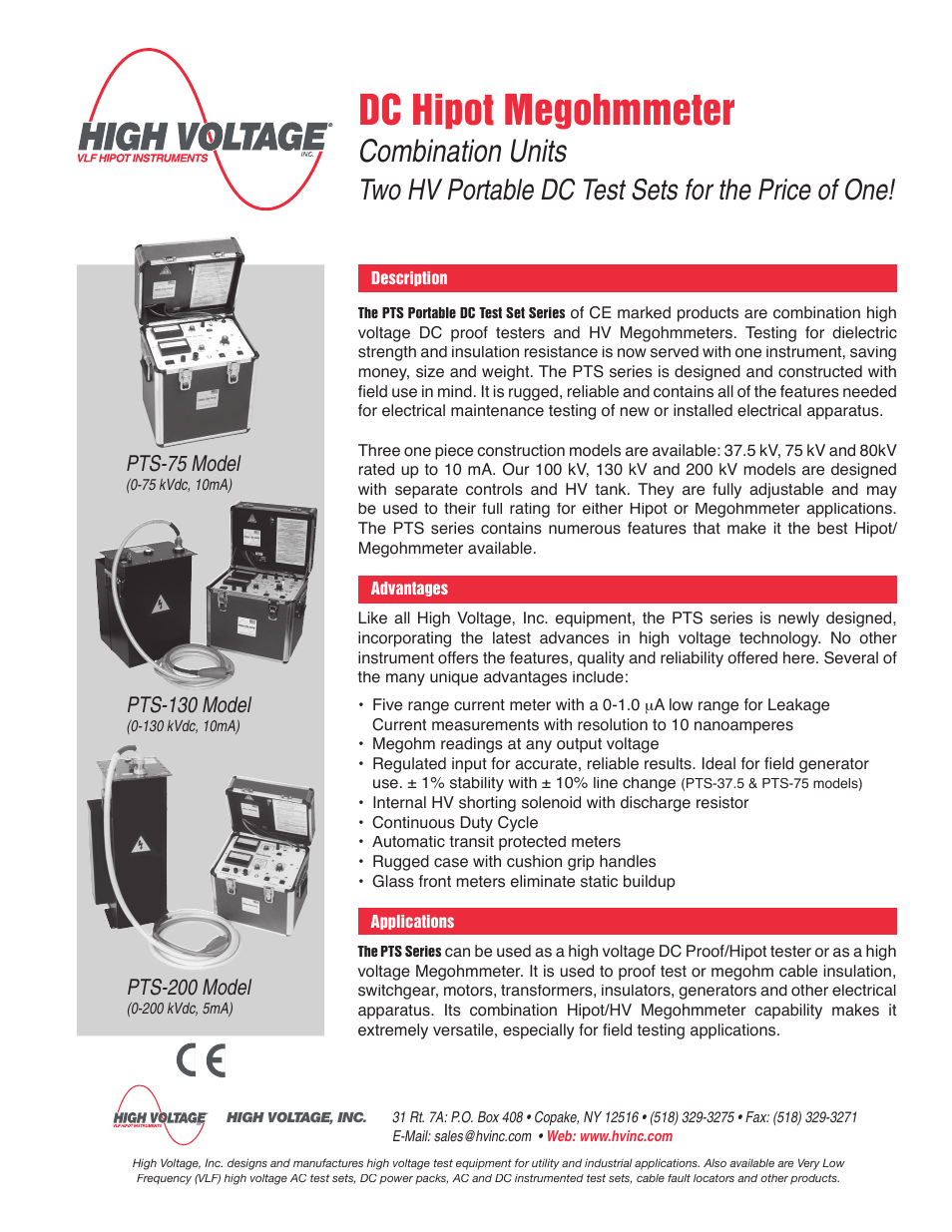 Atec High-Volatage-PTS Series User Manual | 2 pages