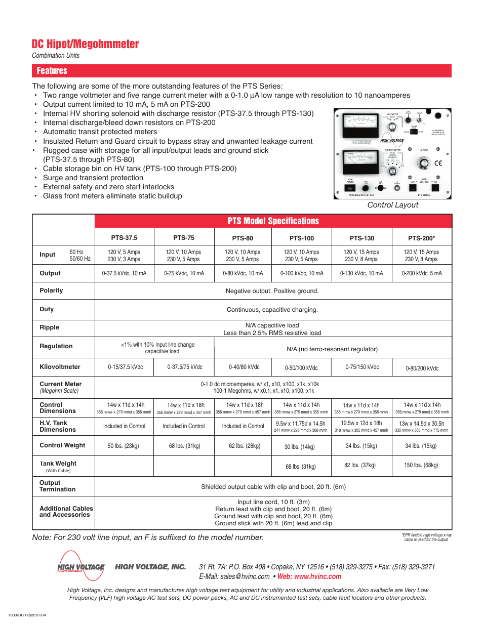 Atec High-Volatage-PTS Series User Manual | Page 2 / 2