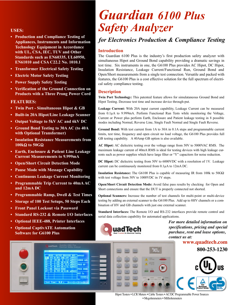 Atec Quadtech-6100-Plus User Manual | 2 pages