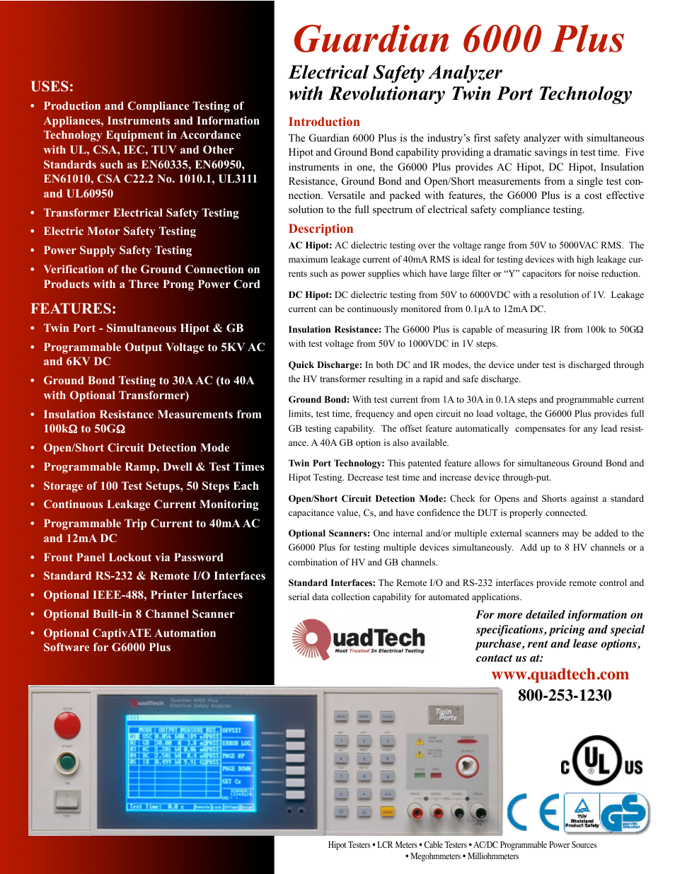 Atec Quadtech-6000-Plus User Manual | 2 pages