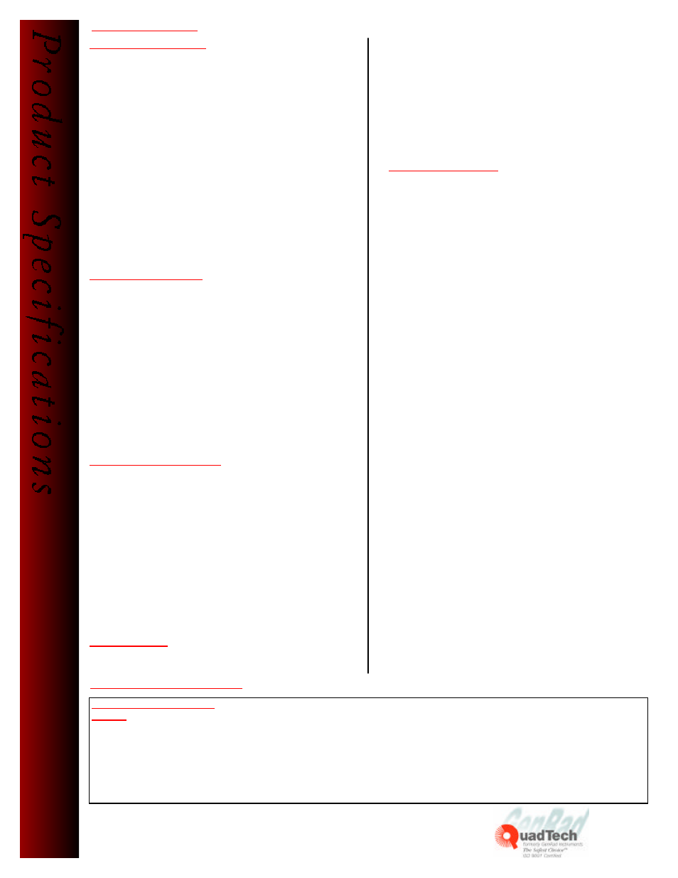 Ordering information, Guardian 5000 | Atec Quadtech-GUARDIAN-5000 User Manual | Page 2 / 2