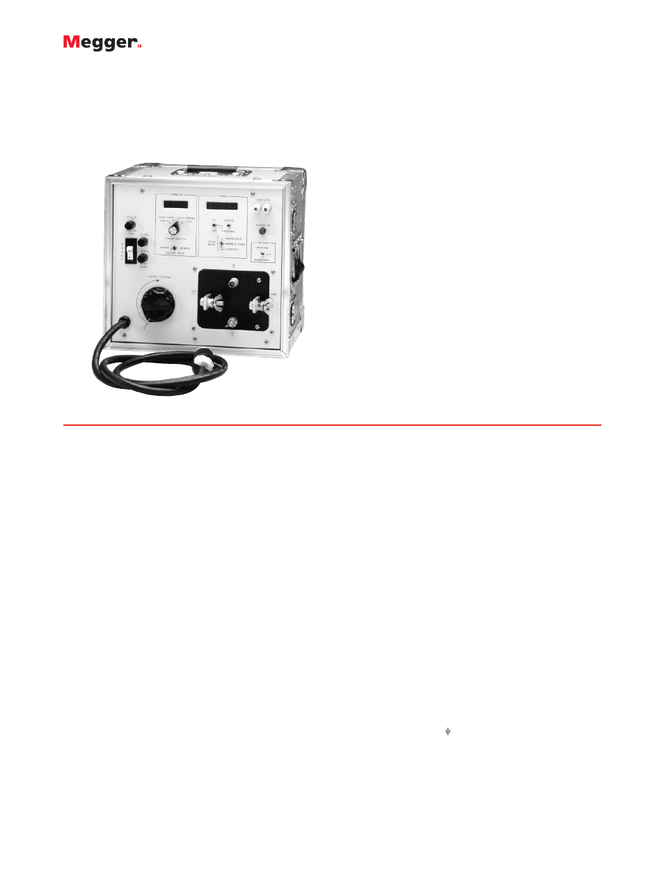 Atec Megger-Multi-Amp-CB-832 User Manual | 2 pages