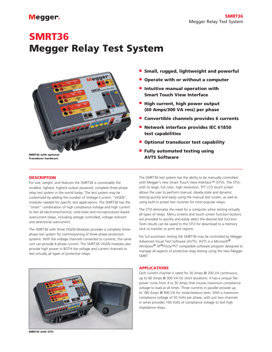 Atec Megger-SMRT36 User Manual | 12 pages