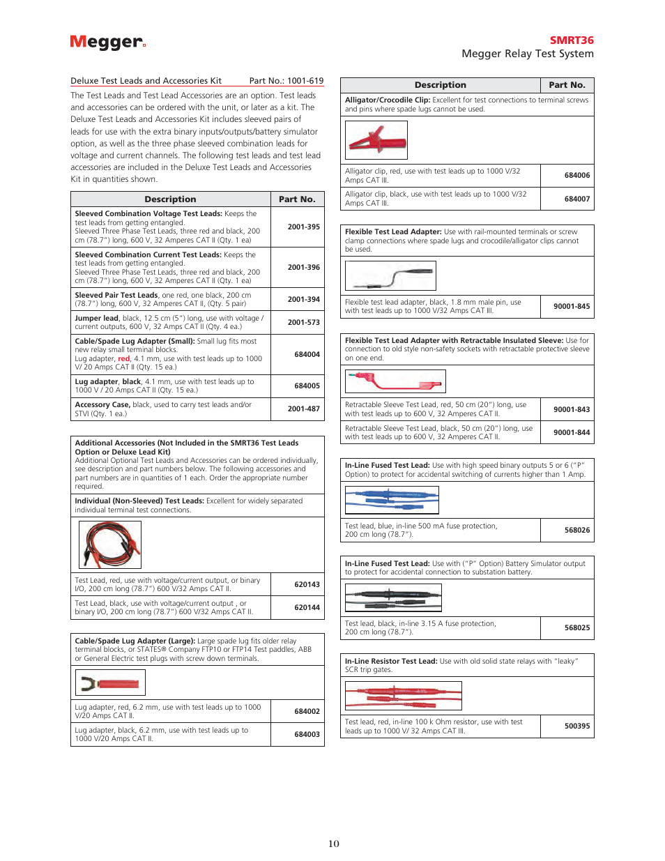 10 smrt36 megger relay test system | Atec Megger-SMRT36 User Manual | Page 10 / 12