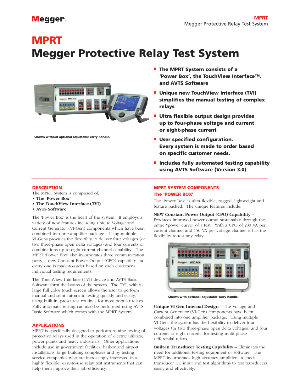 Atec Megger-MPRT8445 User Manual | 22 pages