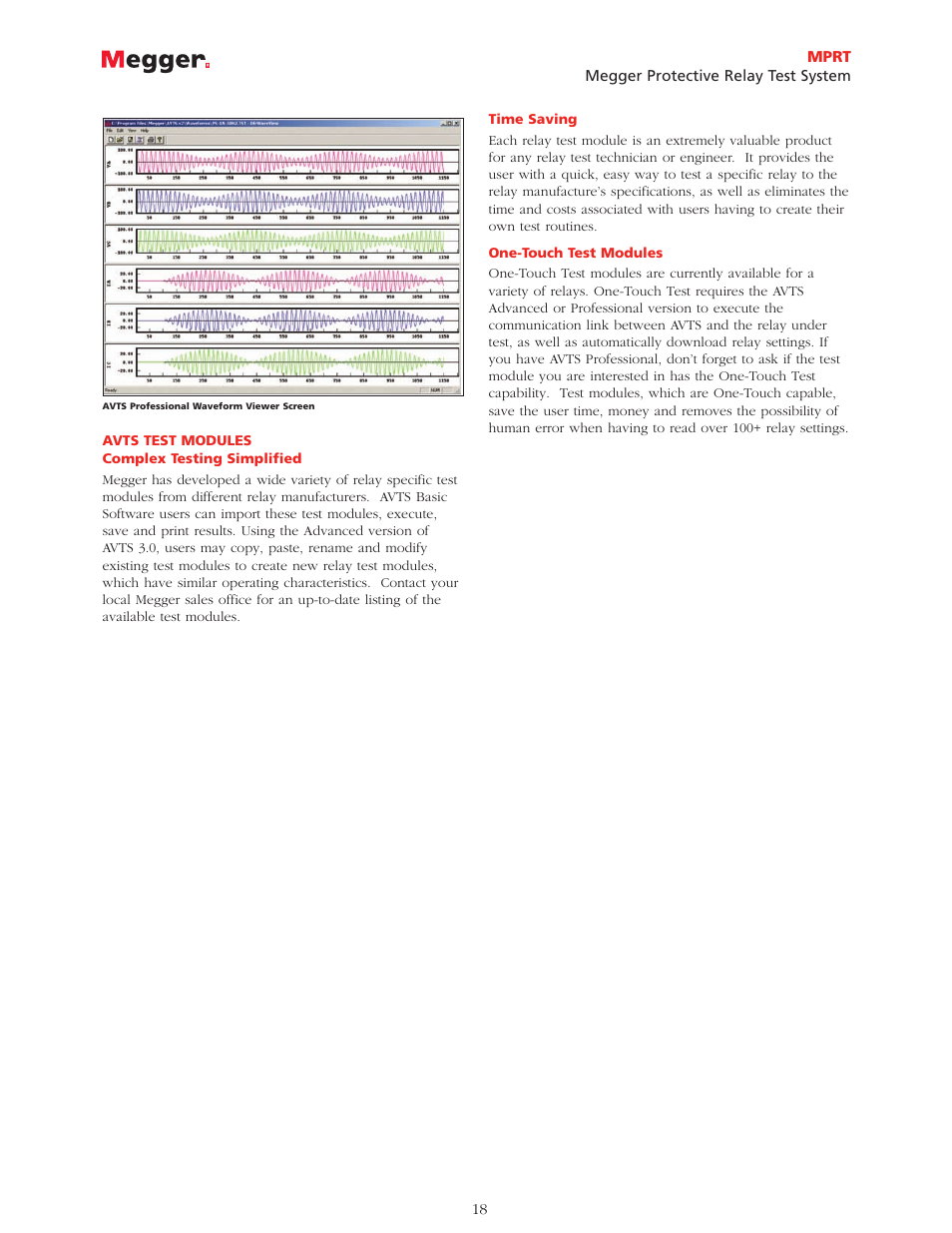 Atec Megger-MPRT8445 User Manual | Page 18 / 22