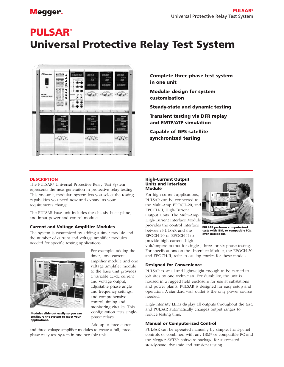 Atec Megger-PULSAR User Manual | 4 pages