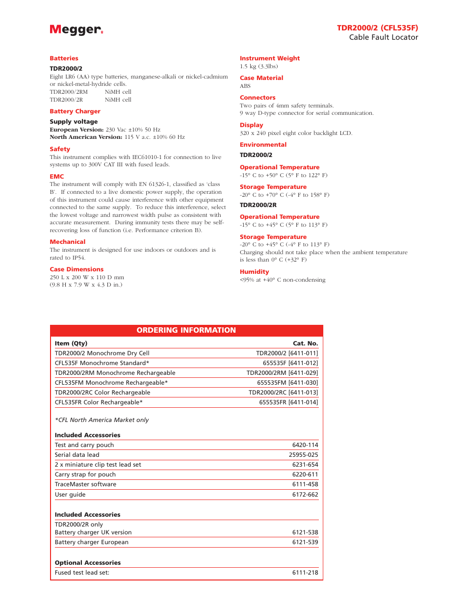 Atec Megger-CFL535F User Manual | Page 3 / 4