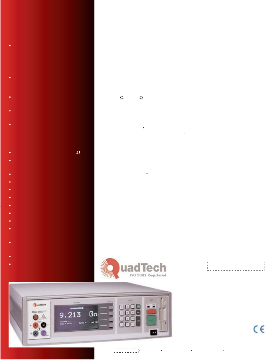 Atec Quadtech-1865 User Manual | 2 pages