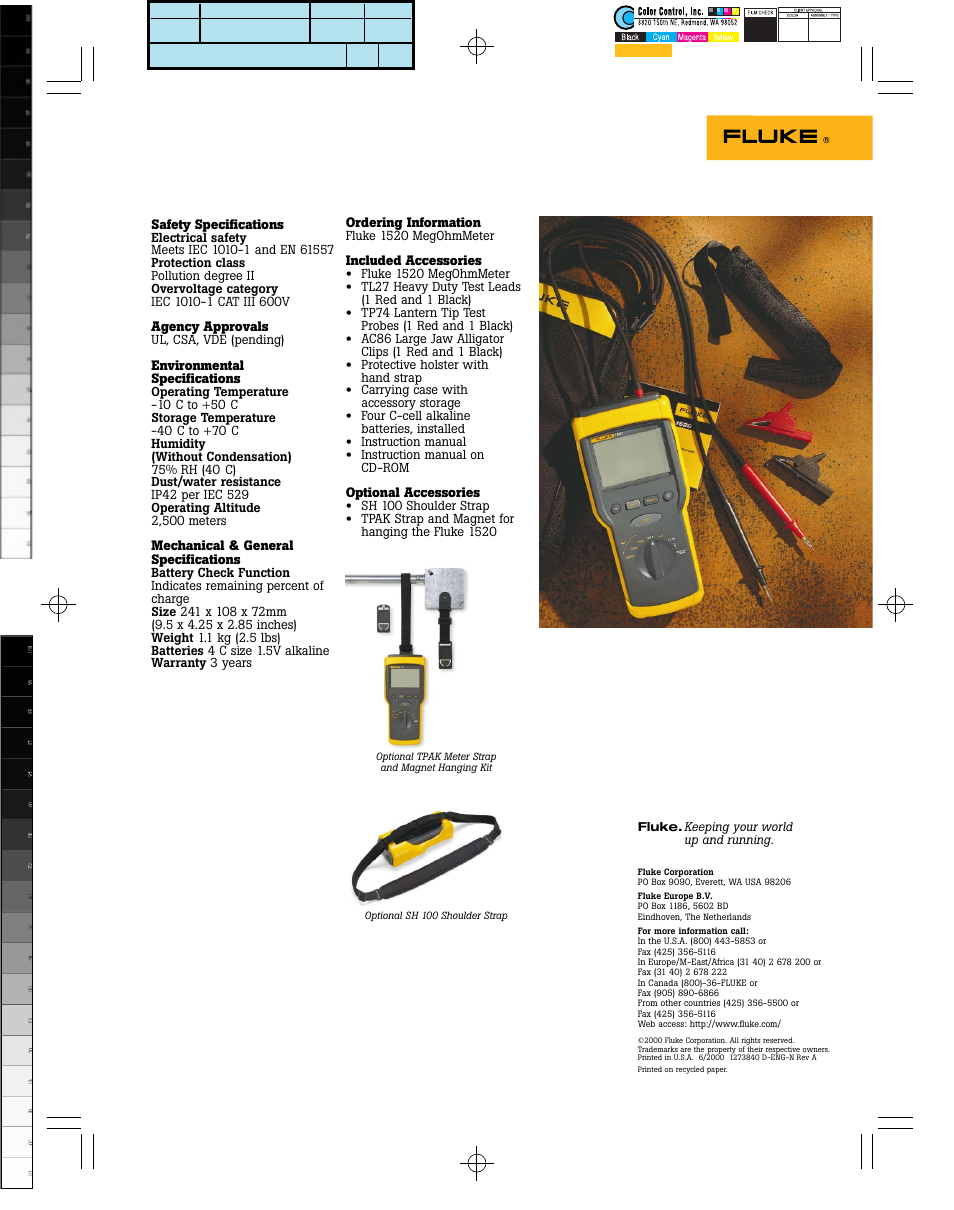 Atec Fluke-1520 User Manual | Page 2 / 2