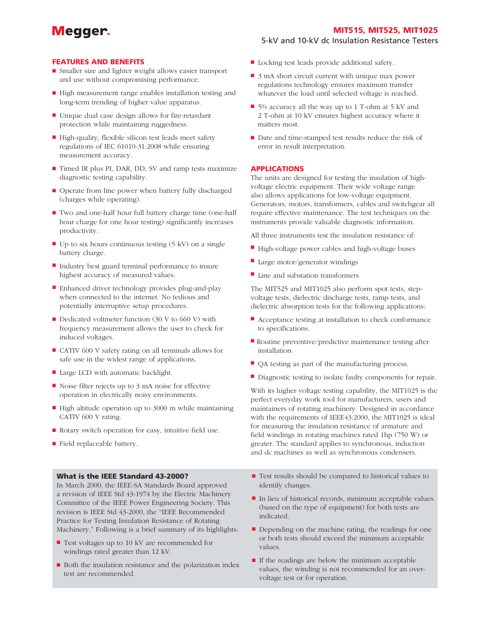 Atec Megger-MIT515 User Manual | Page 2 / 6