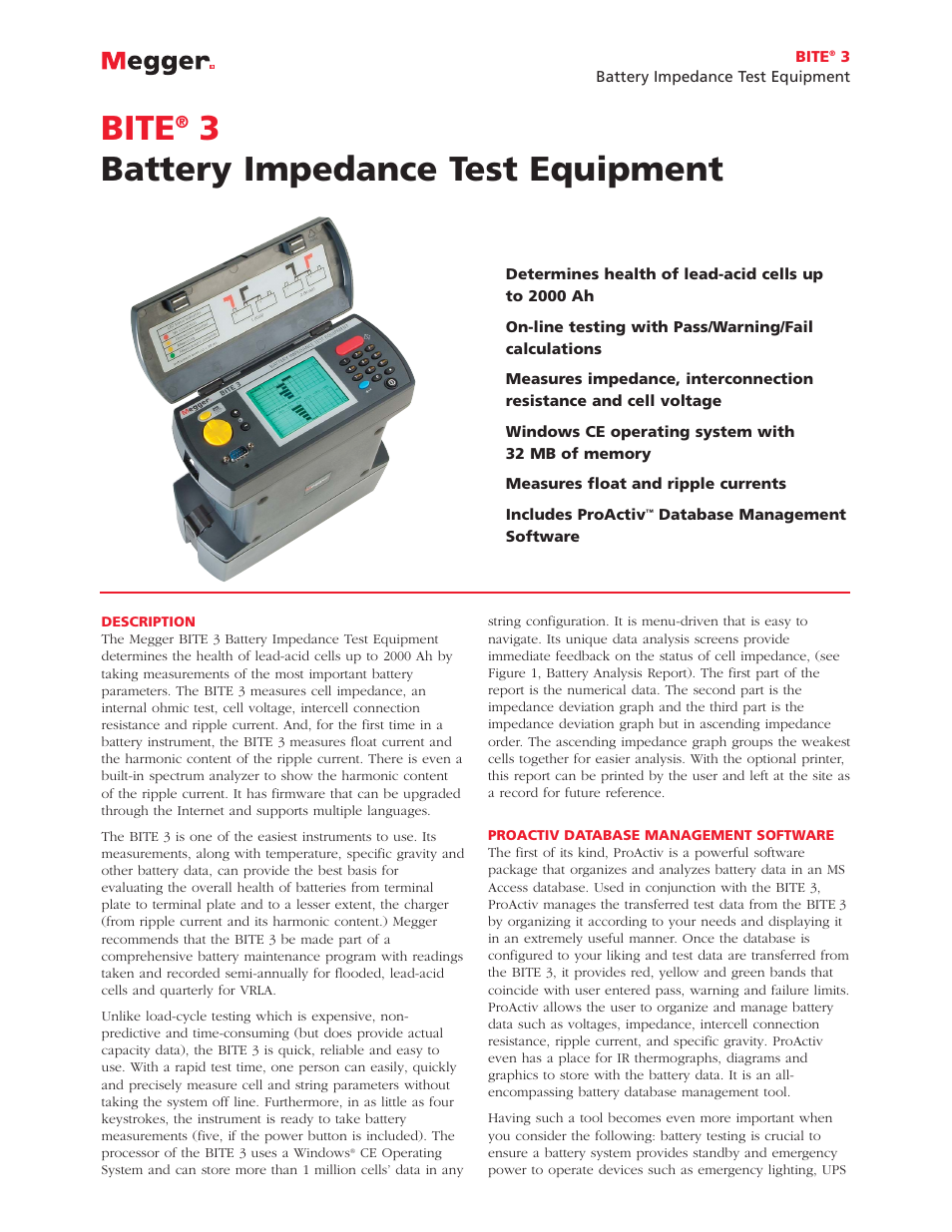 Atec Megger-bite-3 User Manual | 6 pages