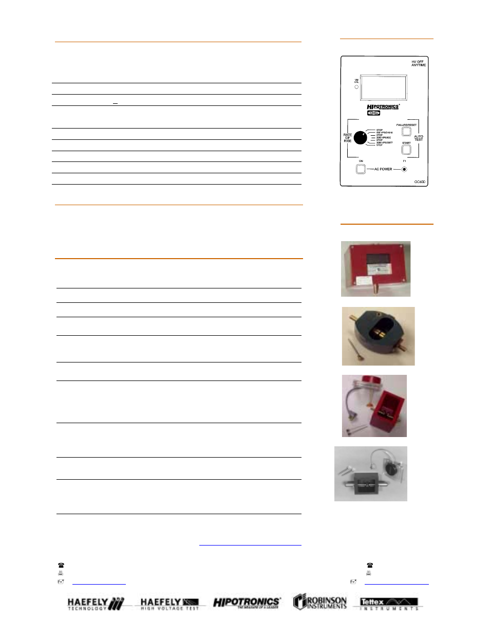 Atec Hipotronics-OC60D-A-TCDE-TCVDE User Manual | Page 2 / 2