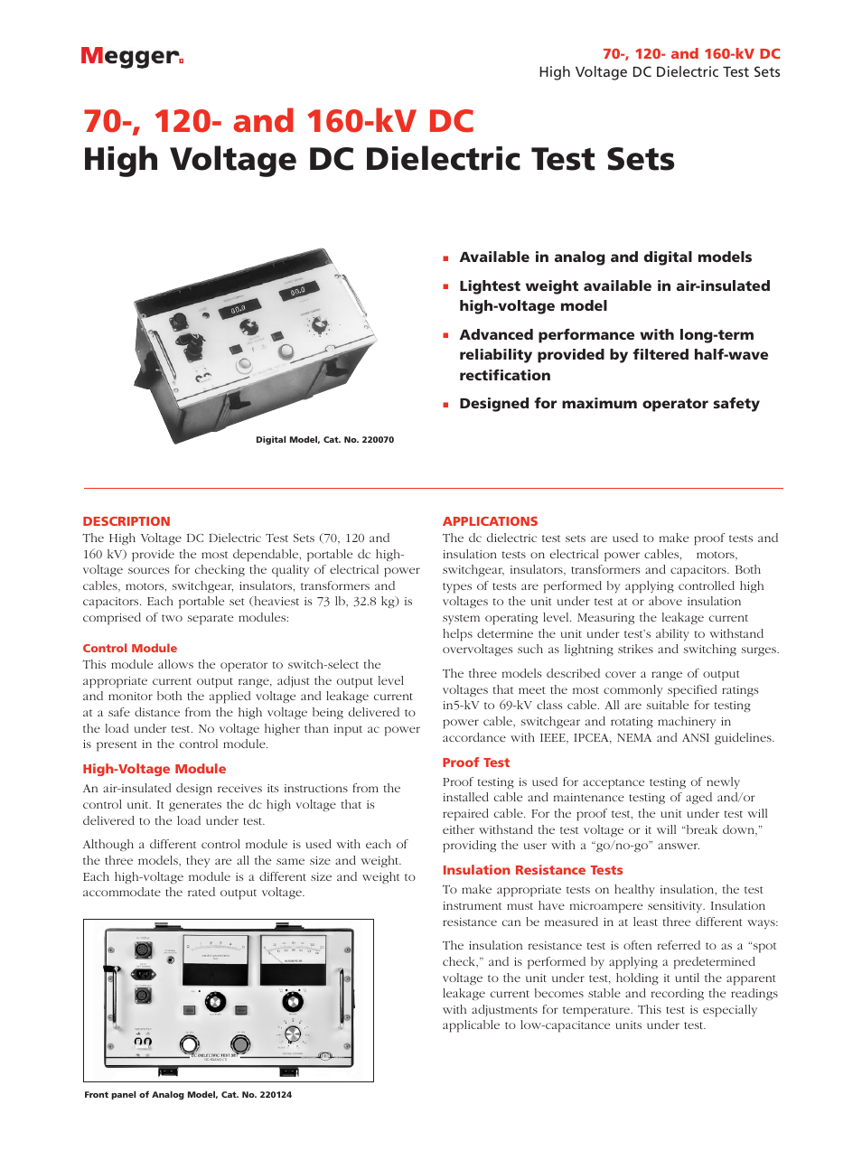 Atec Megger-220072 User Manual | 4 pages