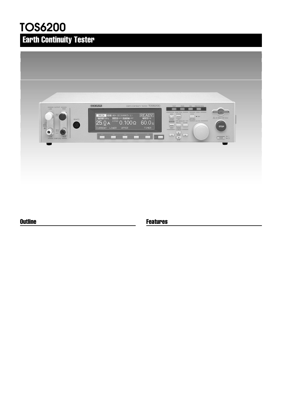 Atec Kikusui-TOS6200 User Manual | 2 pages