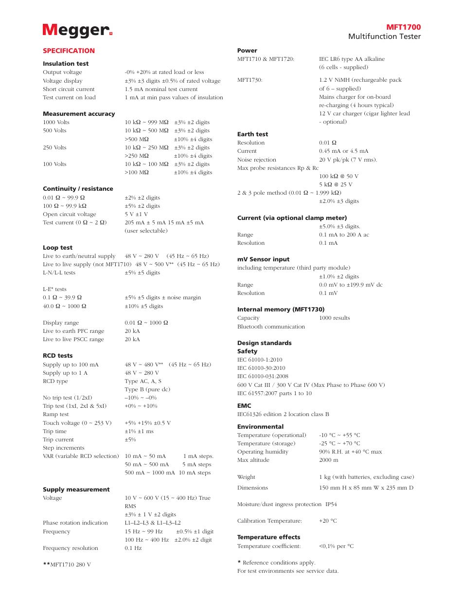 Atec Megger-MFT1700 Series User Manual | Page 3 / 4