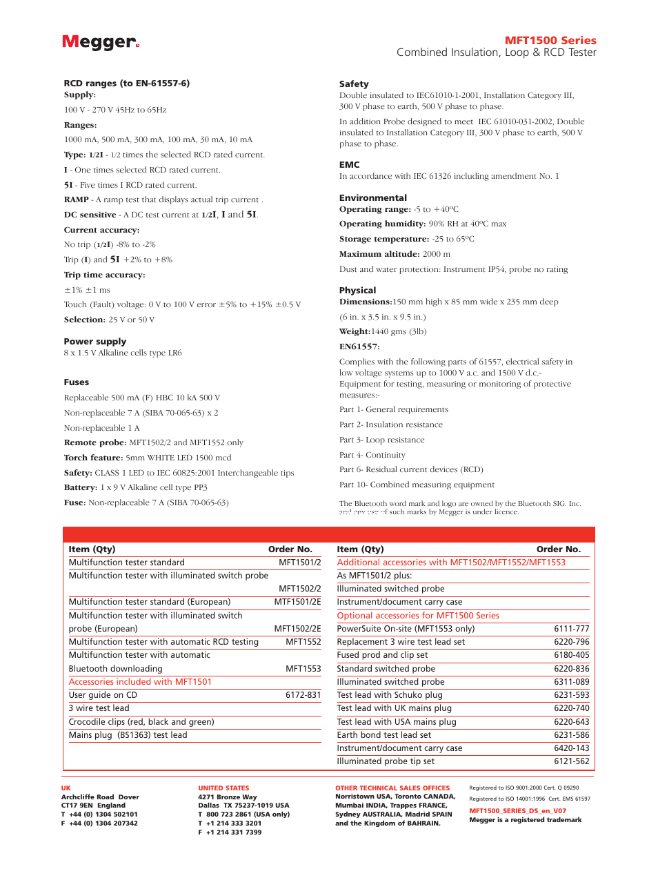 Atec Megger-MFT1500 Series User Manual | Page 4 / 4