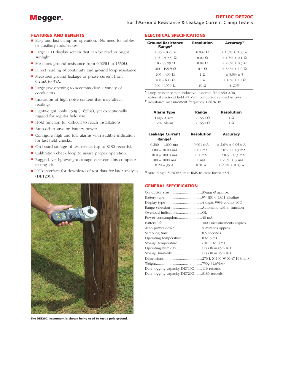 Atec Megger-DET20C User Manual | Page 2 / 4