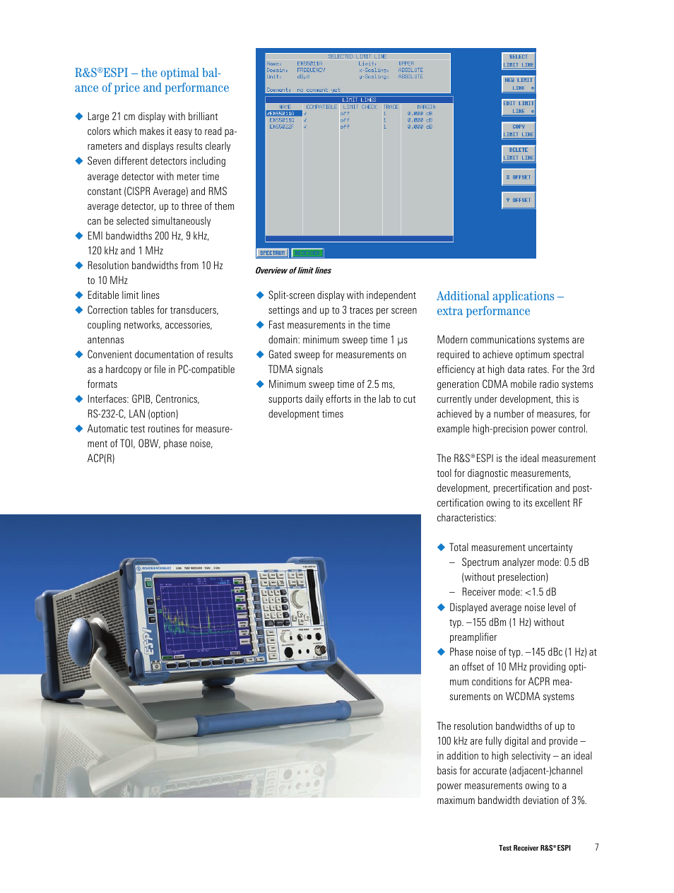 Atec Rohde-Schwarz-ESPI_Series_DatasheetsЙ User Manual | Page 7 / 16